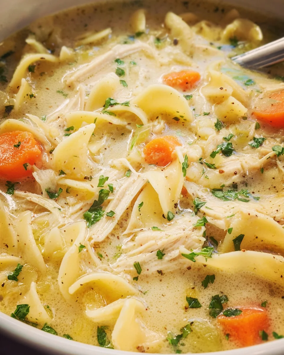 Creamy Chicken Noodle Soup Recipe 26 Creamy