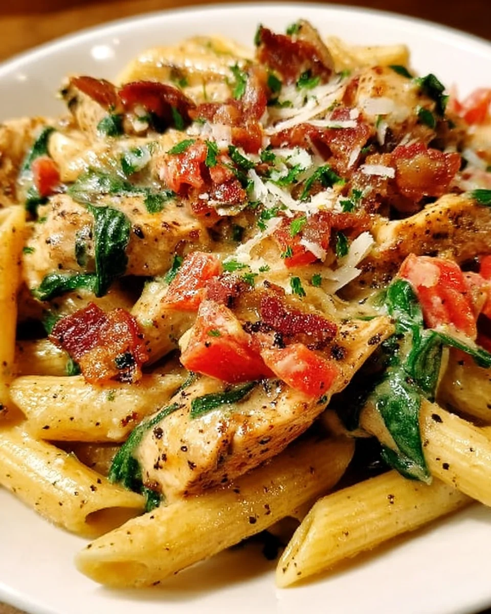 Creamy Chicken Pasta with Bacon