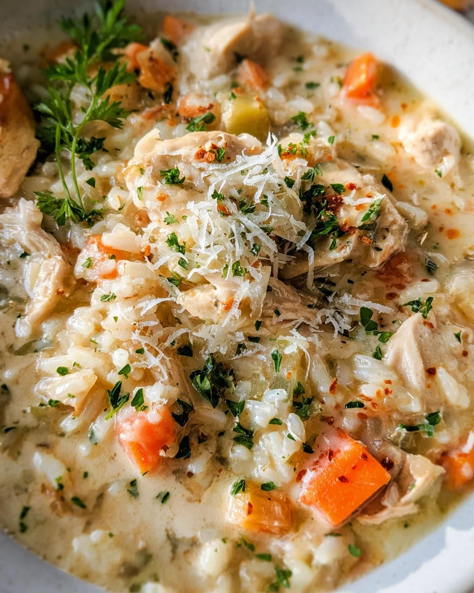 Creamy Chicken and Rice Soup