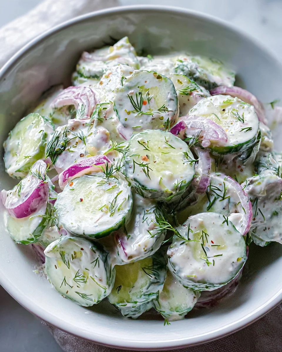 Creamy Cucumber Salad