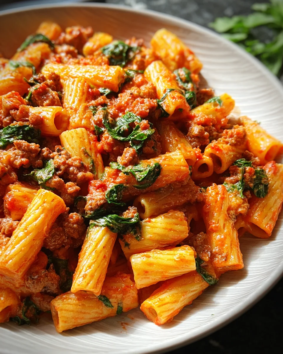 Creamy Sausage Rigatoni 21 Creamy