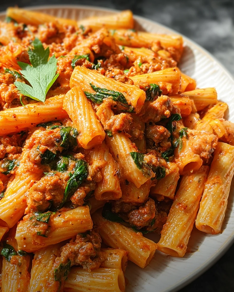 Creamy Sausage Rigatoni 22 Creamy