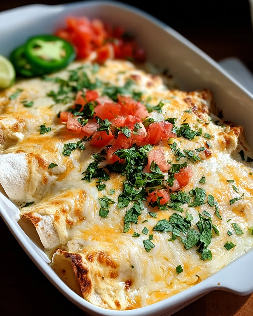 Creamy White Chicken Enchiladas 17 Creamy