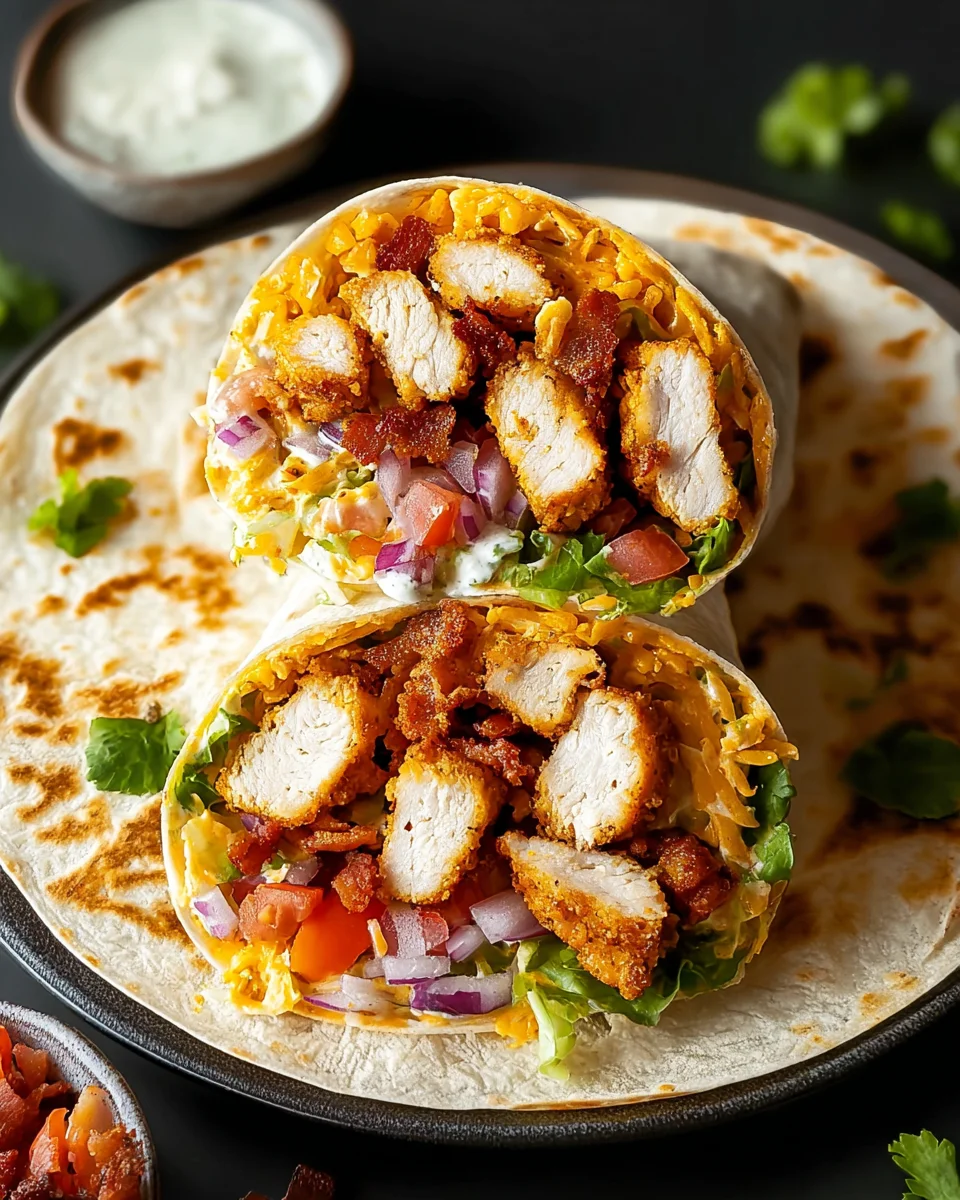 Crispy Chicken Bacon Ranch Wrap