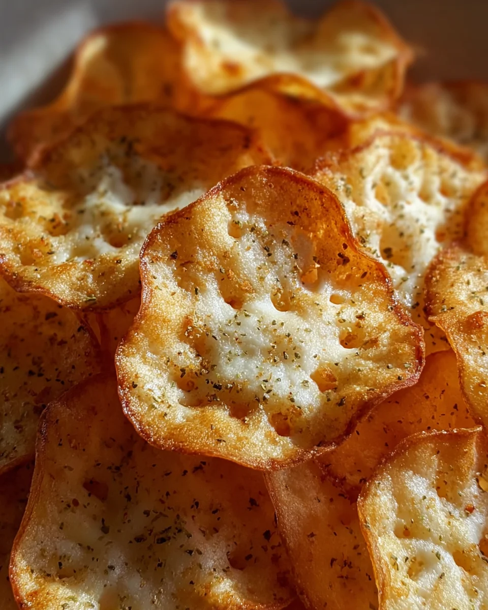 Crispy Cottage Cheese Chips