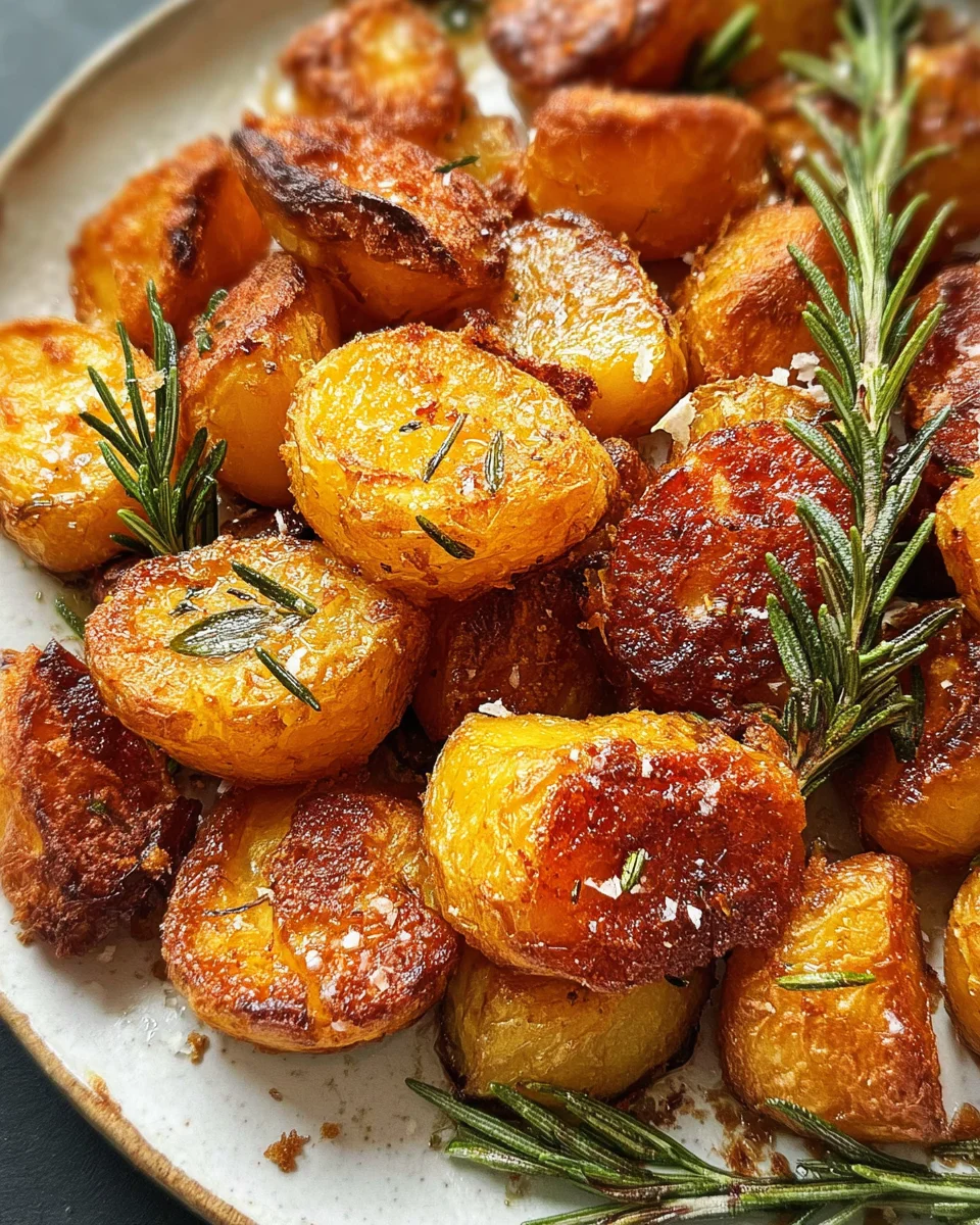 Crispy Roast Potatoes with Rosemary and Garlic - Whole30 20 Crispy