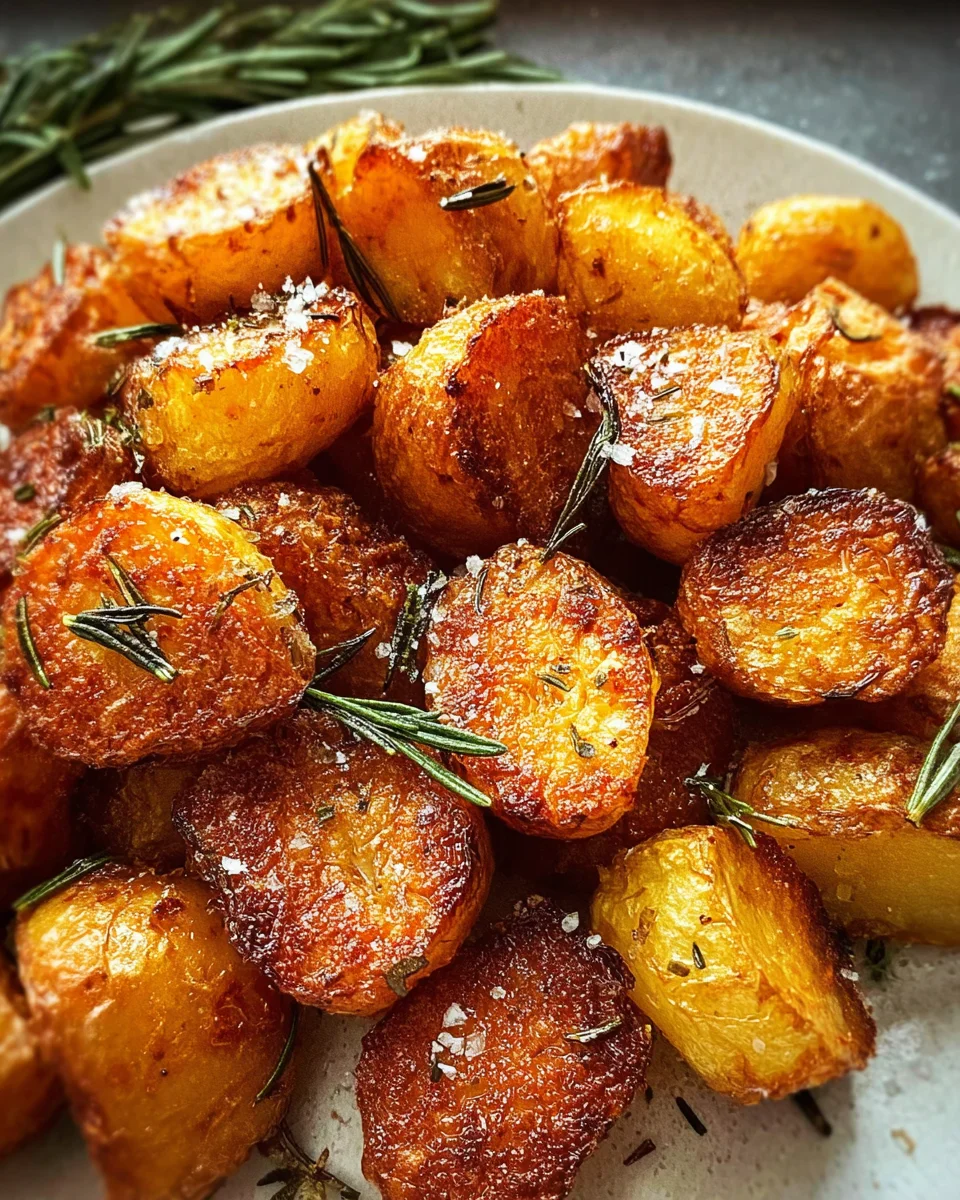 Crispy Roast Potatoes with Rosemary and Garlic - Whole30 21 Crispy