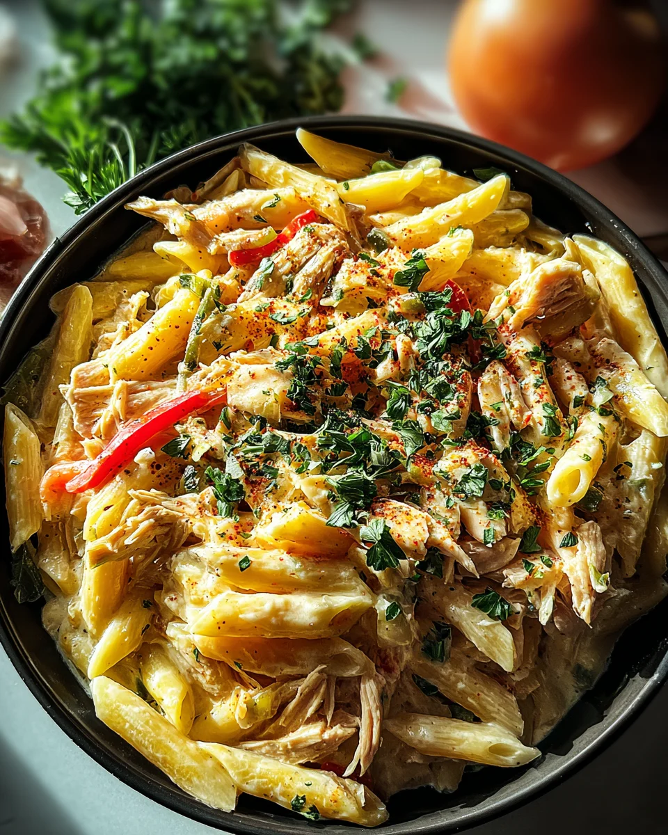 Crock Pot Creamy Cajun Chicken Pasta