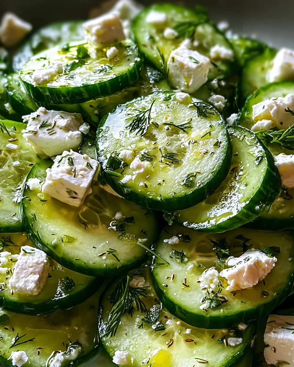 Cucumber Feta Salad 18 Cucumber