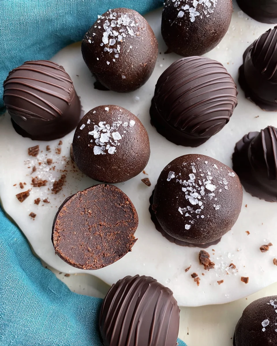 Dark Chocolate Protein Balls (No Bake, Low Carb) 21 Dark