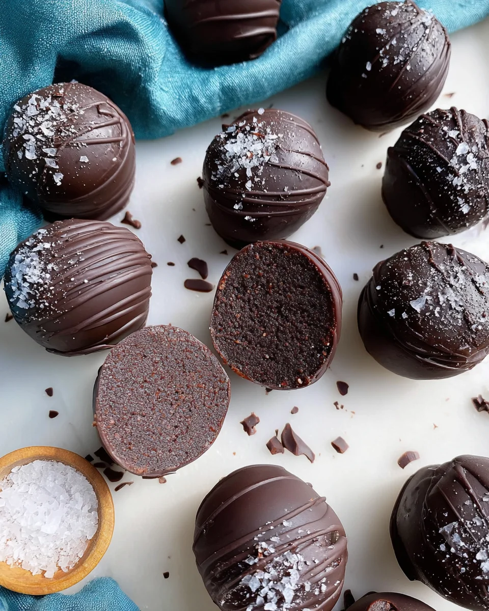 Dark Chocolate Protein Balls (No Bake, Low Carb) 22 Dark