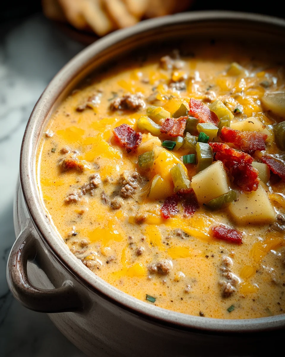 Easy Cheeseburger Soup 25 Easy