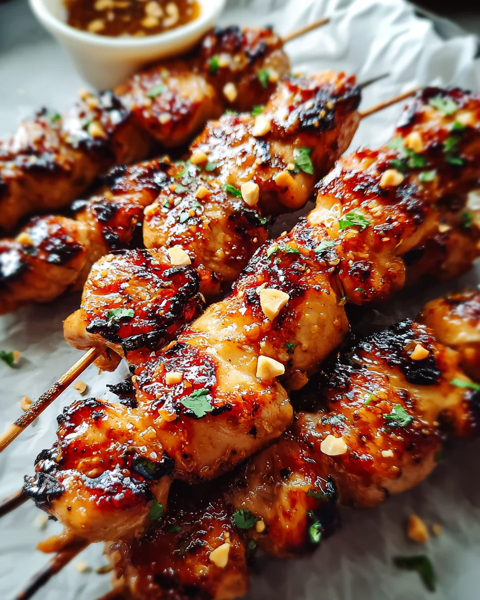 Easy Grilled Asian Chicken Skewers with Honey Garlic Sauce 20 Easy