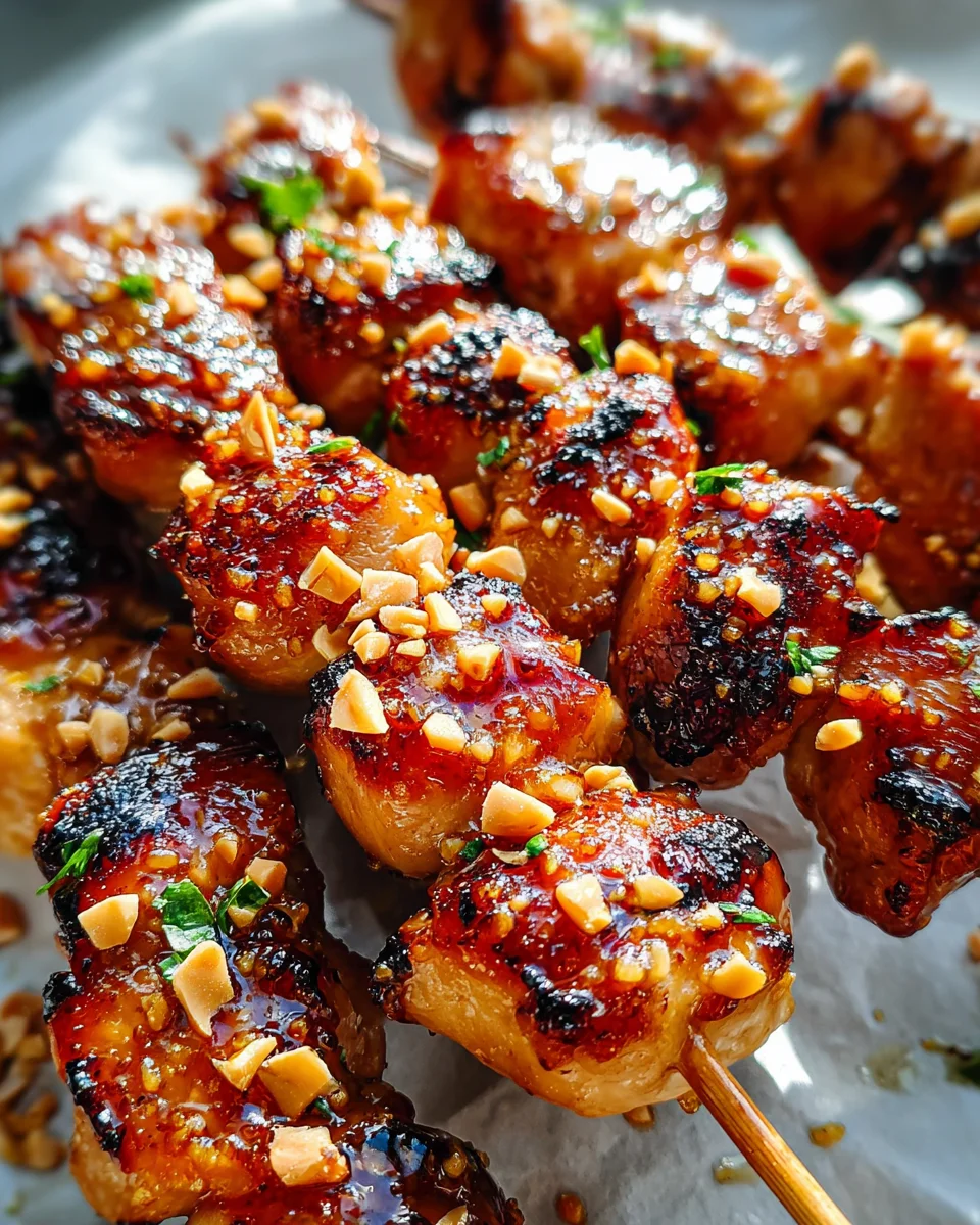 Easy Grilled Asian Chicken Skewers with Honey Garlic Sauce 21 Easy