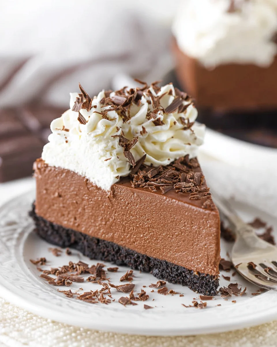 Easy No Bake Chocolate Cheesecake 22 Easy