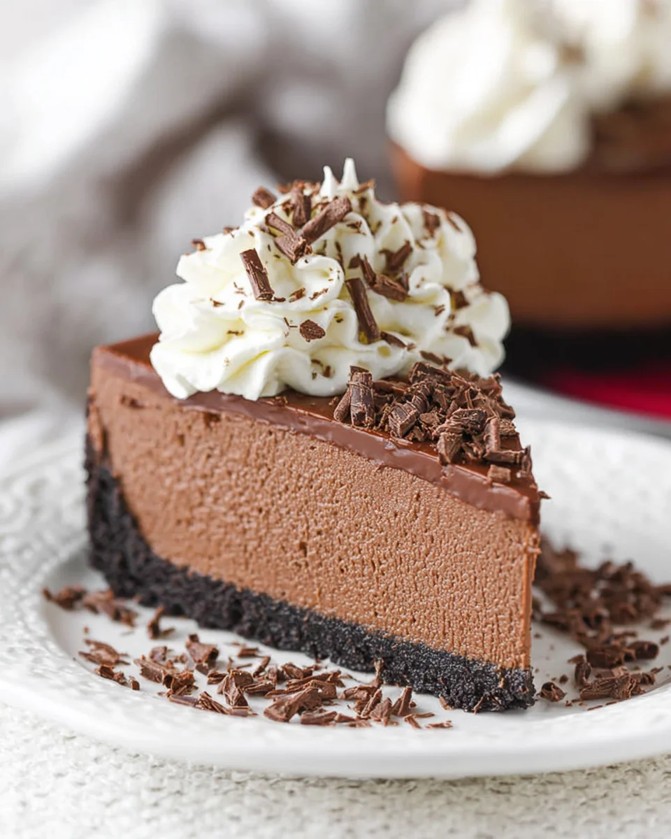 Easy No Bake Chocolate Cheesecake 23 Easy