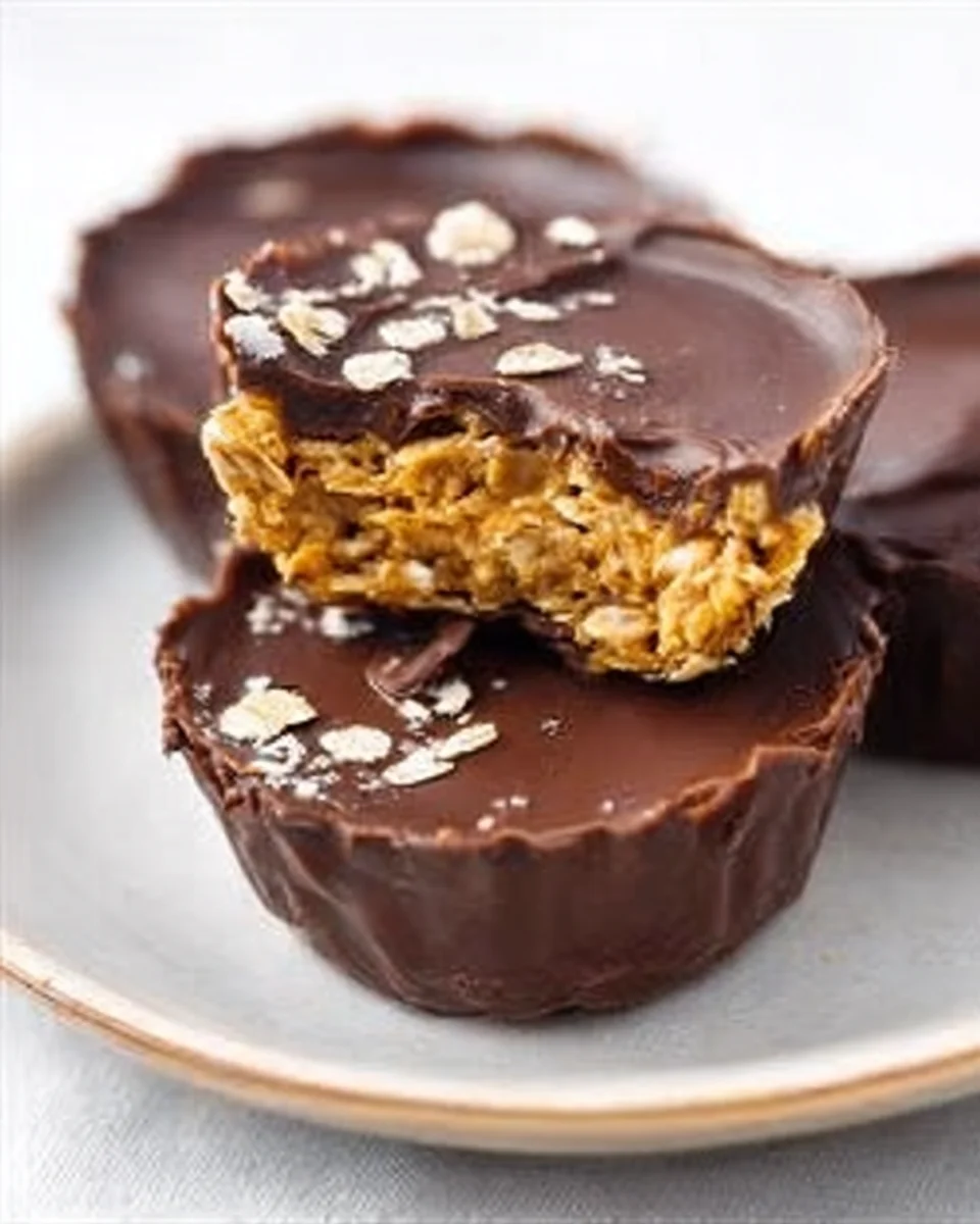 Easy No Bake Peanut Butter Oat Cups 19 Easy