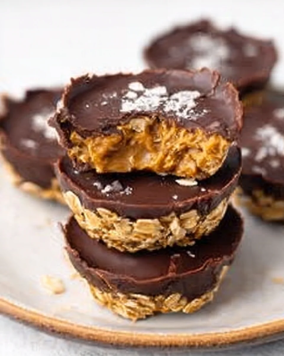 Easy No Bake Peanut Butter Oat Cups 20 Easy