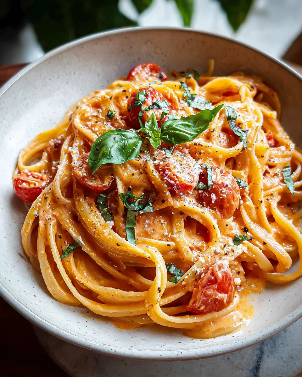 Easy One Pot Creamy Tomato Pasta