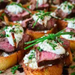 Easy Steak Crostini (with Horseradish Sauce) 18 Easy Steak Crostini (with Horseradish Sauce)