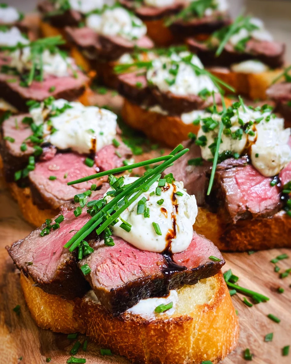 Easy Steak Crostini (with Horseradish Sauce) 16 Easy