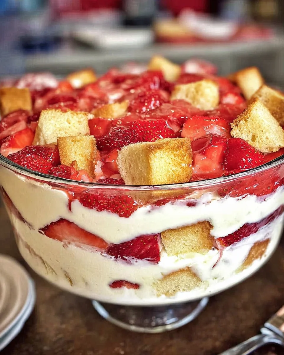 Easy Strawberry Trifle with Pound Cake 17 Easy