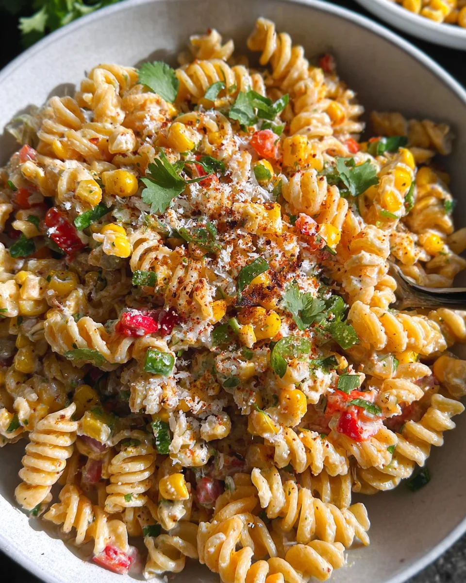 Esquites-Inspired Pasta Salad (Mexican Street Corn-Inspired) 19 Esquites-Inspired