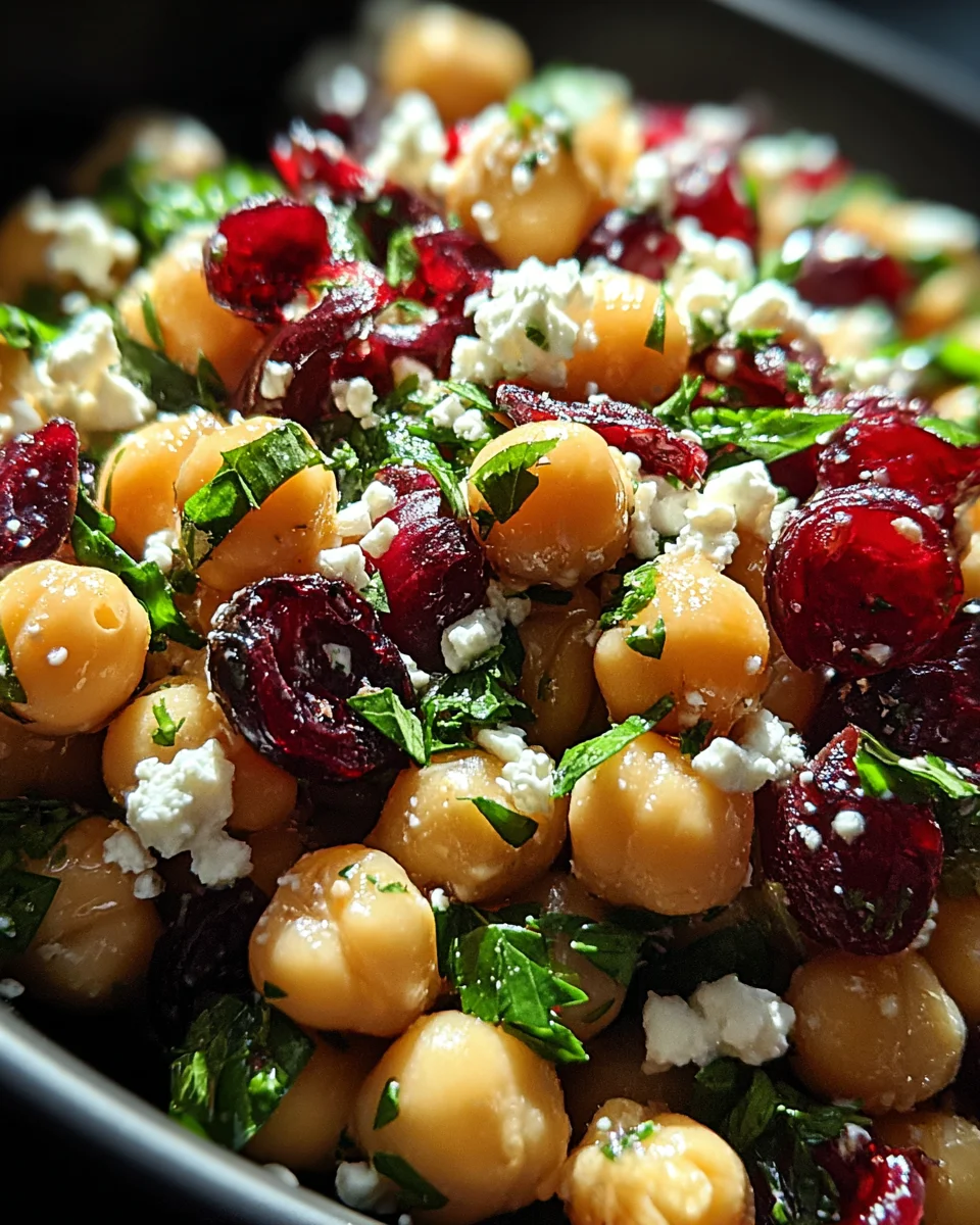 Feta & Cranberry Chickpeas with Lemon Vinaigrette 21 Feta