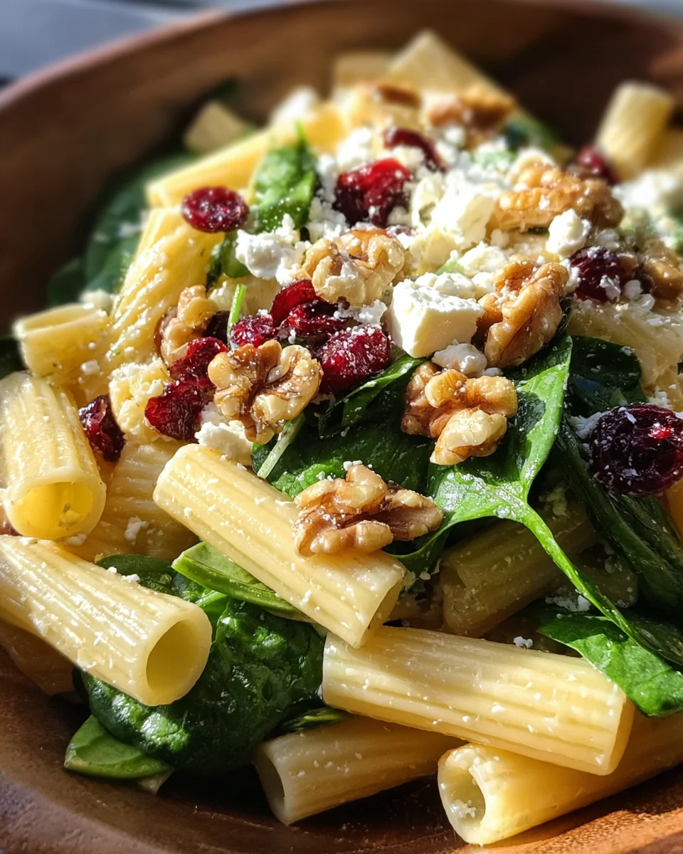 Feta & Cranberry Rigatoni Salad with Lemon Vinaigrette 22 Feta