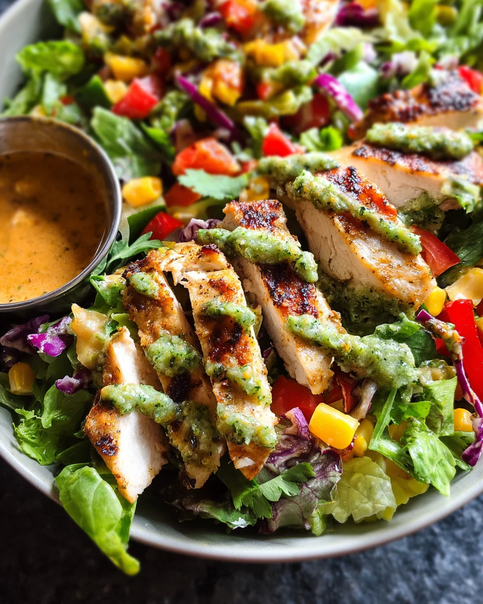 Fiesta Ranch Salad with Salsa Verde Chicken 14 Fiesta