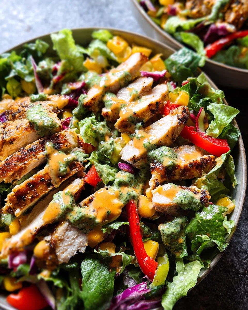 Fiesta Ranch Salad with Salsa Verde Chicken 15 Fiesta