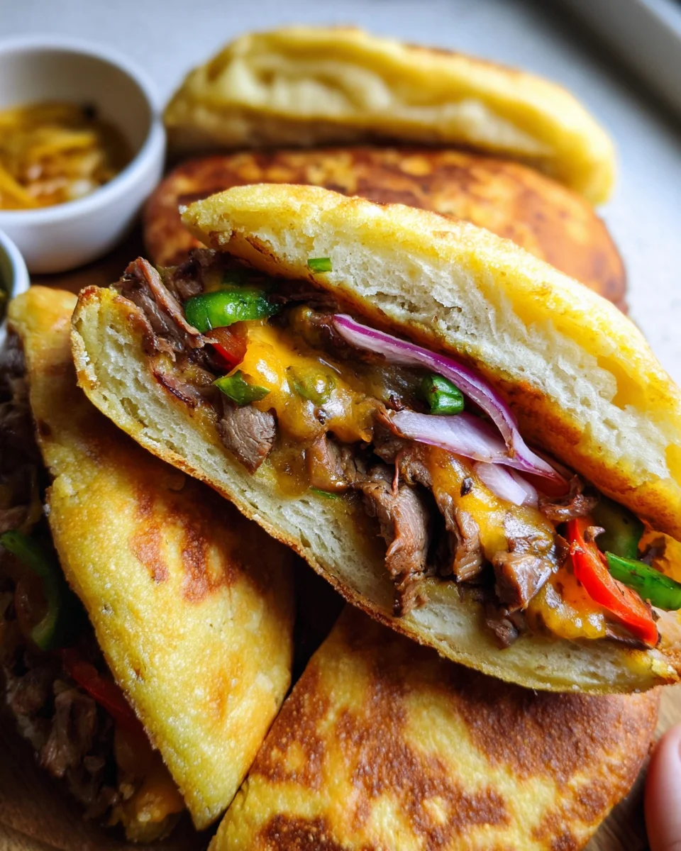 Fluffy Pan Bread With Beef