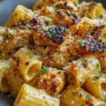 Garlic Butter Chicken with Rigatoni and Parmesan 26 Garlic Butter Chicken with Rigatoni and Parmesan