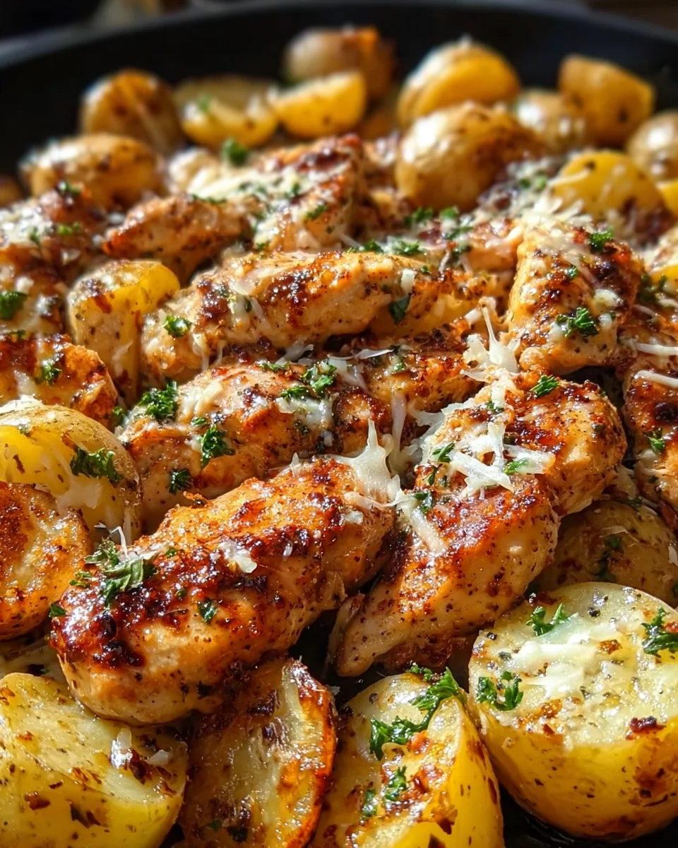 Garlic Parmesan Chicken and Potatoes (One-Pan Dinner) 20 Garlic