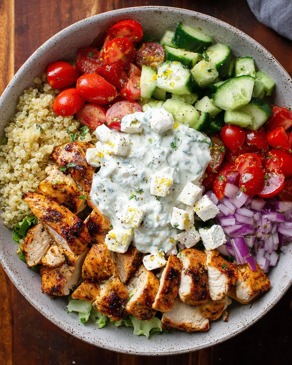 Greek Chicken Bowls