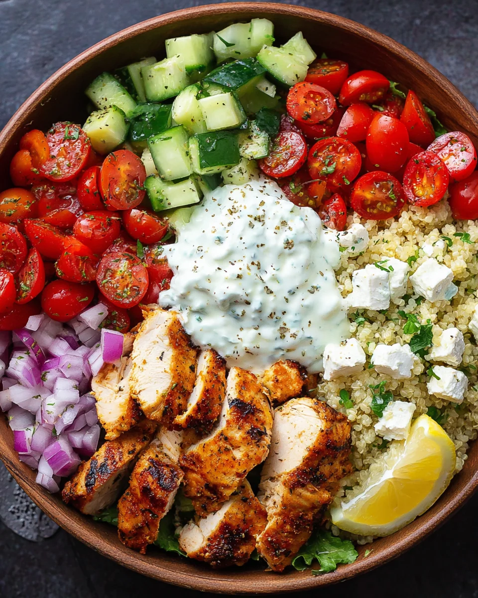 Greek Chicken Bowls 36 Greek