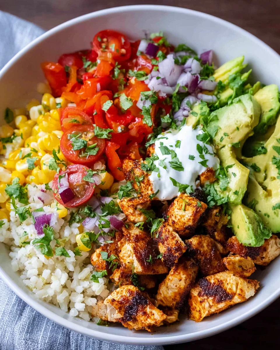Grilled Chicken Burrito Bowls