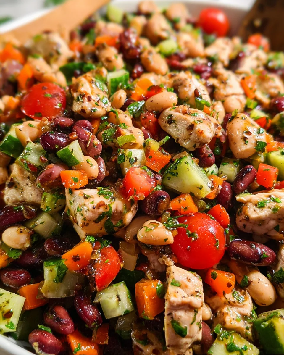 High-Protein Dense Bean Salad with Chicken 21 High-Protein