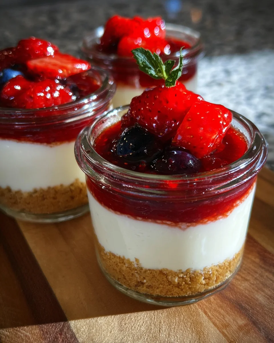 High Protein Cheesecake Jars