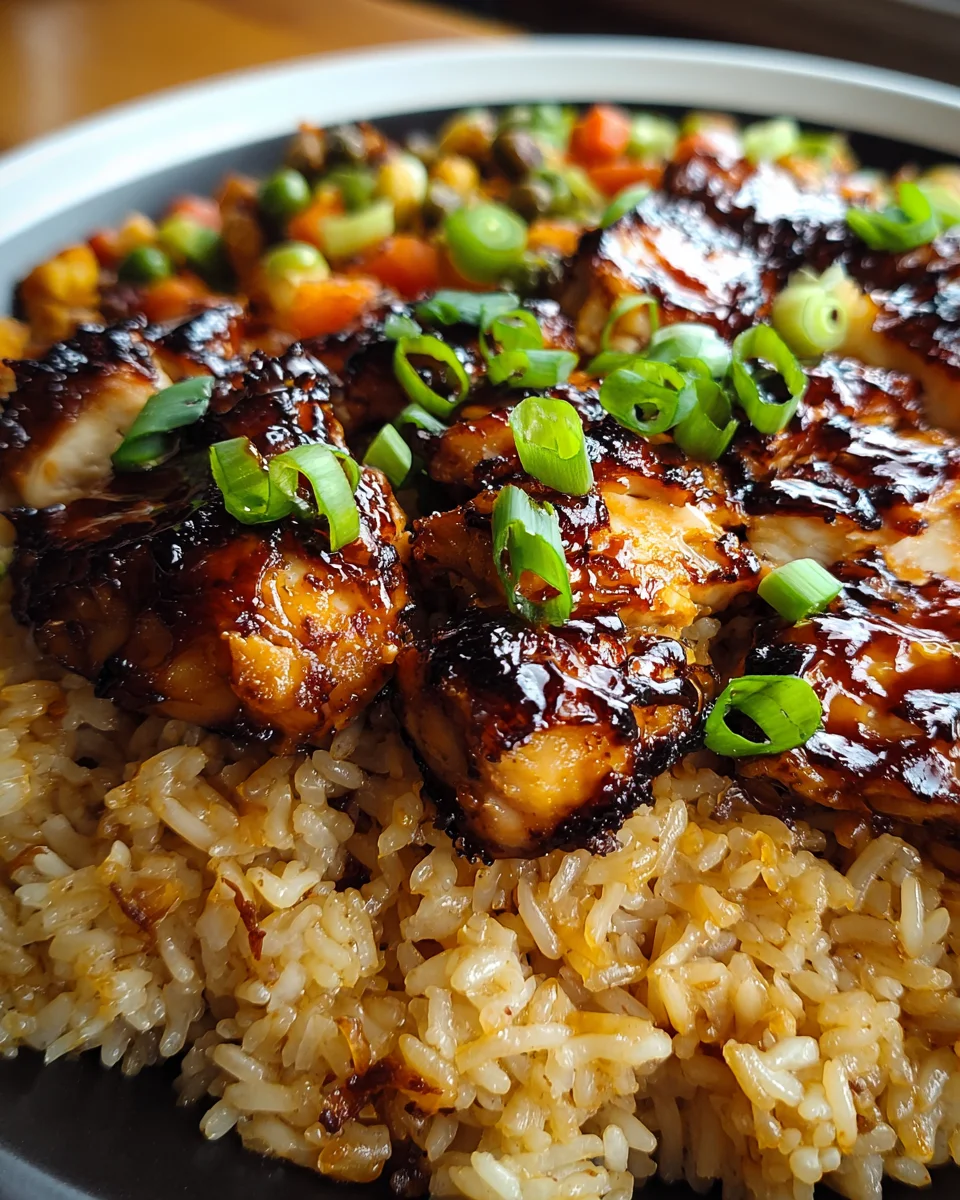 Honey BBQ Chicken Rice