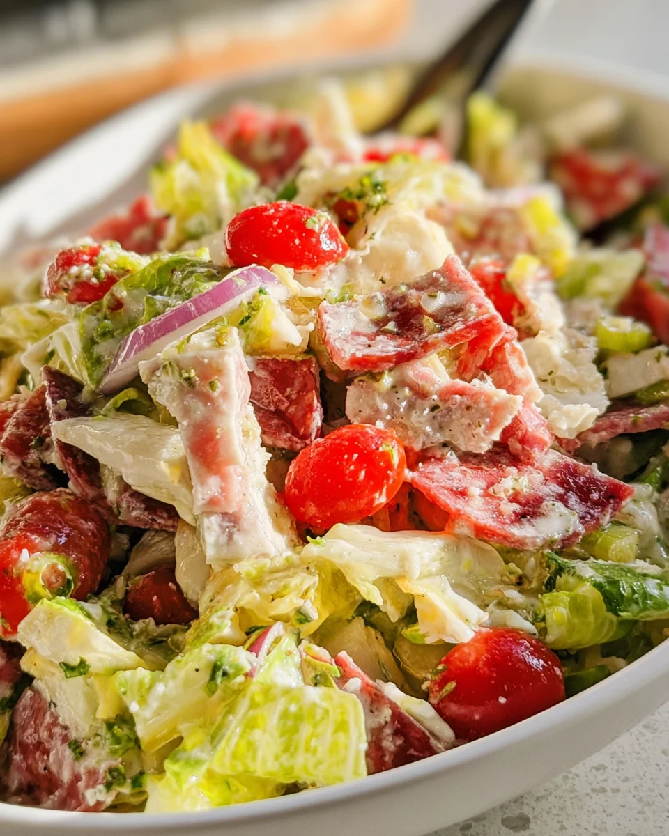 Italian Grinder Salad (Chopped Sub Salad) 26 Italian