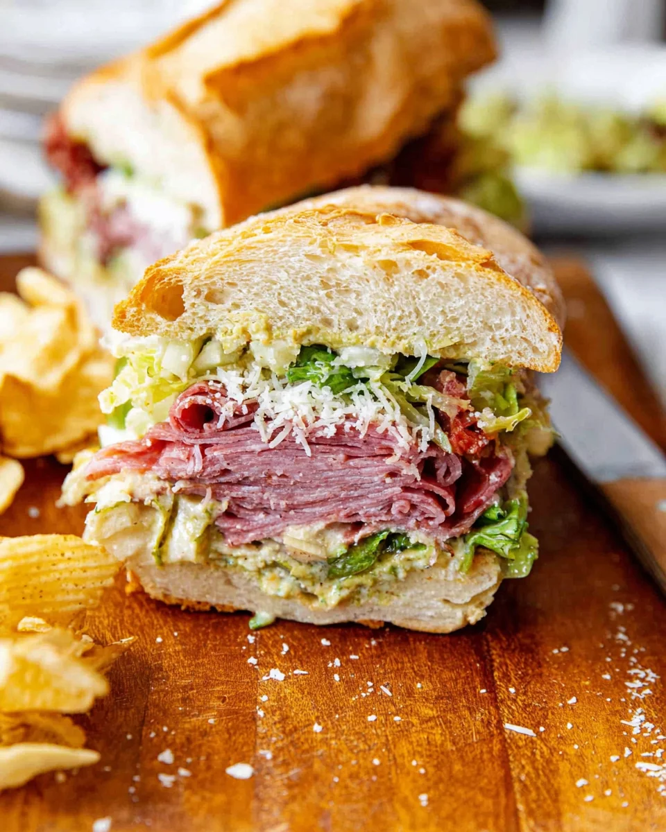 Italian Grinder Salad Sandwich (TikTok Viral Recipe)