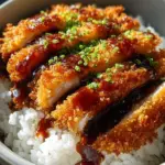 Japanese Katsu Bowls with Tonkatsu Sauce