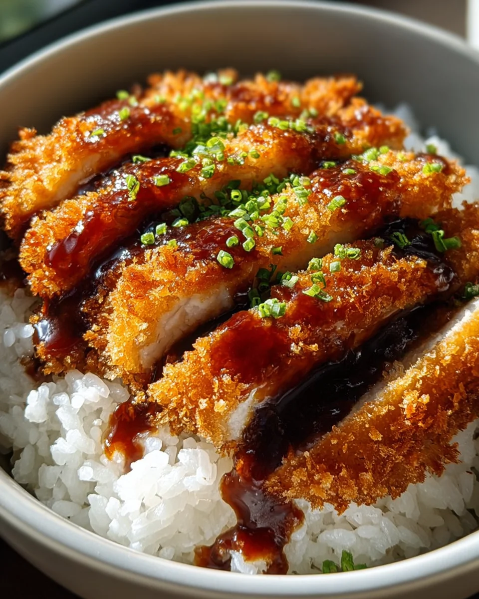 Japanese Katsu Bowls with Tonkatsu Sauce