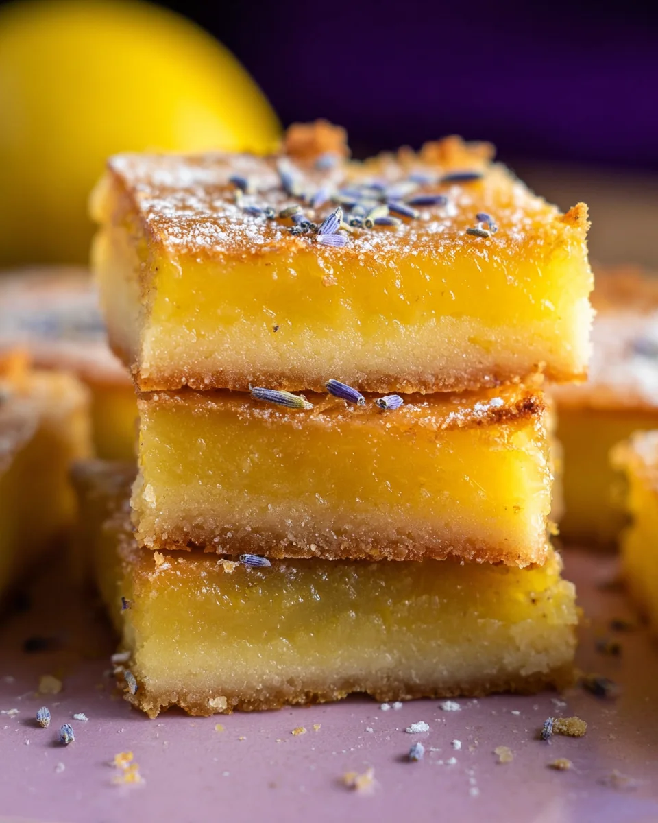 Lavender Lemon Bars