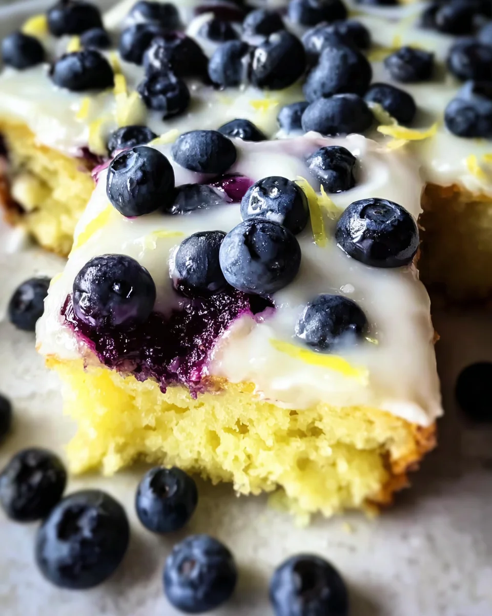Lemon Blueberry Sheet Cake 19 Lemon