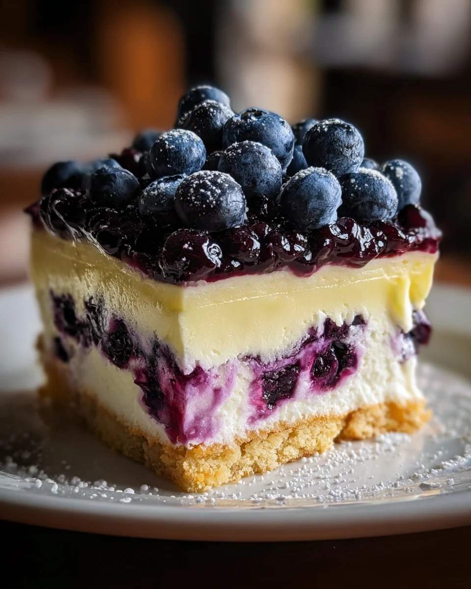 Lemon Blueberry Shortbread Mousse Cake 16 Lemon