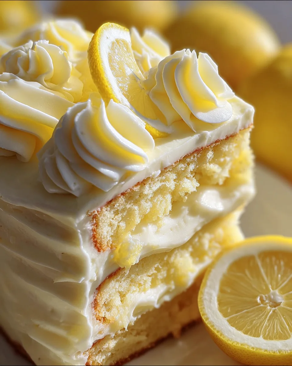 Lemon Velvet Cake with Lemon Cream Cheese Frosting