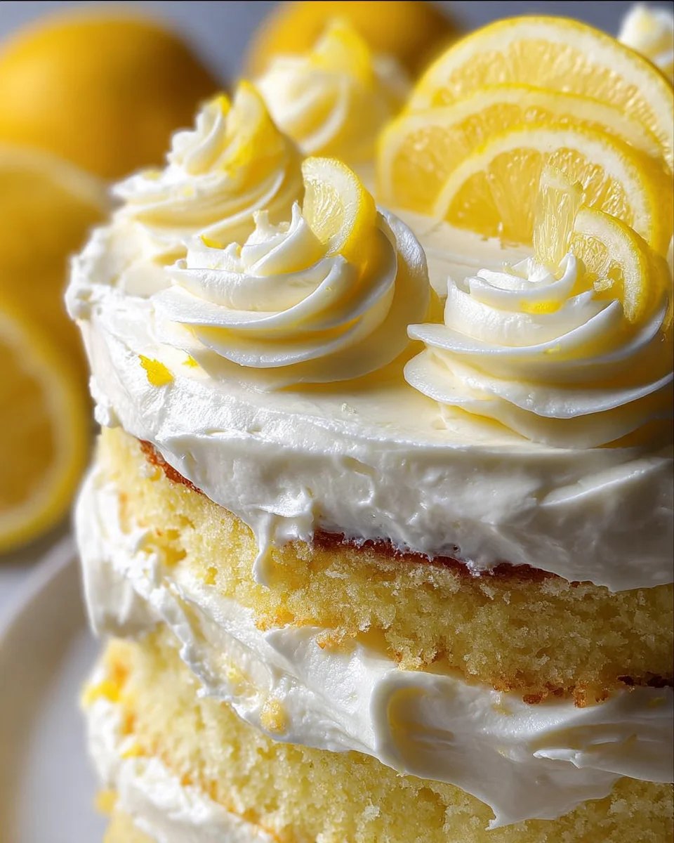 Lemon Velvet Cake with Lemon Cream Cheese Frosting 20 Lemon