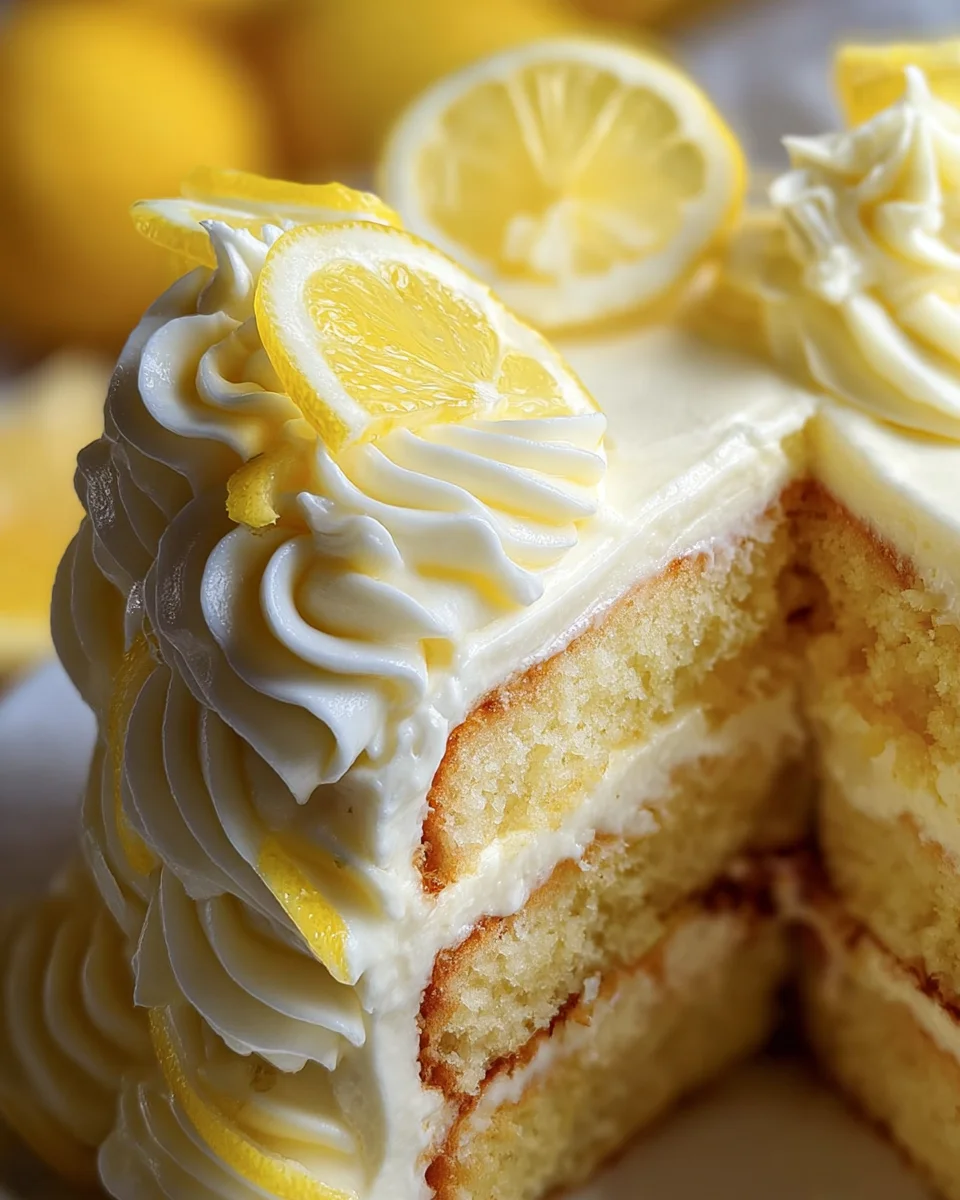 Lemon Velvet Cake with Lemon Cream Cheese Frosting 21 Lemon